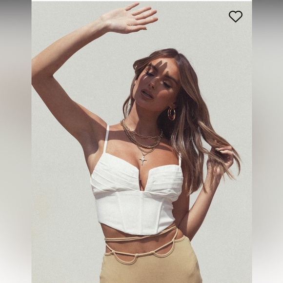 Jorja white corset top - Picture 1 of 10